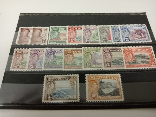 DOMINICA-KGVI SET SG 99-109 VFM-LIGHT H.R.  $ 111