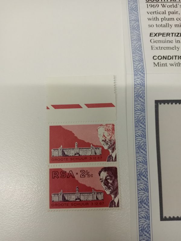RSA-EXTREMELY RARE AND ONLY 5 EXIST WITH CERTIFICATE, BARNARD MISSING COLOUR AND VALUE - Image 2
